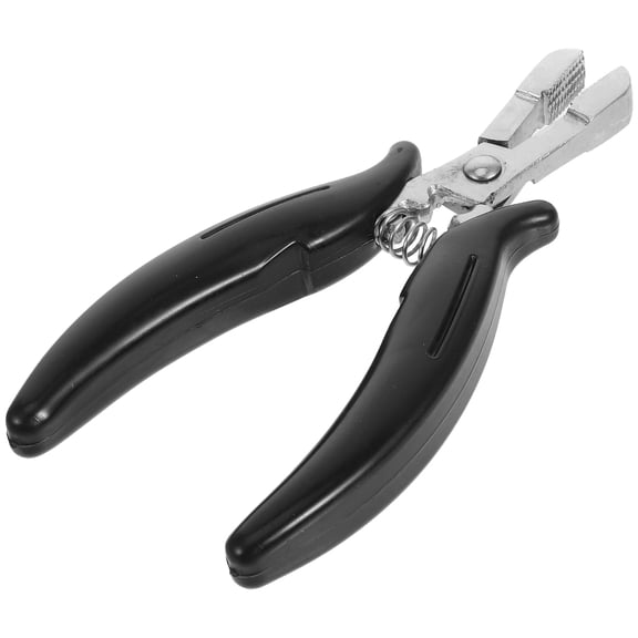IMIKEYA Hair Tinsel Extension Pliers -Plated Black Tool for Opening, 1 Piece Hair Styling Accessory