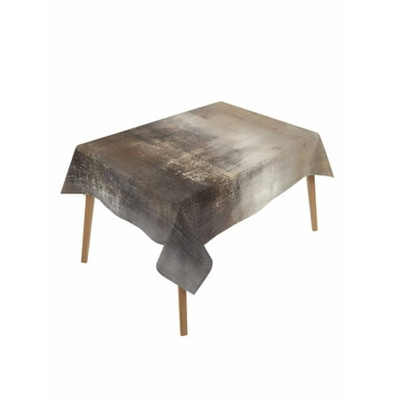 Brown Table Cloth Modern Abstract Art Oil Painting Ombre Waterproof Tablecloth for Rectangle Tables Reusable Washable Fabric Table Cover for Restaurant Kitchen Dining Tables 60 x84 Brown Table Cloth Modern Abstract Art Oil Painting Ombre Waterproof Tablecloth for Rectangle Tables Reusable Washable Fabric Table Cover for Restaurant Kitchen Dining Tables 60 x84