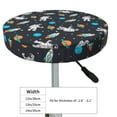 thumbnail image 4 of Lsque Space Round Bar chair cushion covers Velvet Fabric Premium Comfort Protects from Scratches and Stains for 14-17 Inch Chair- 12 inch, 4 of 7
