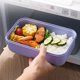 thumbnail image 3 of melotizhi Bento Lunch Box Reusable 3 Compartment Food Container For School Work Travel Student Lunch Box Bento Box, Purple, 3 of 8