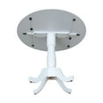thumbnail image 3 of International Concepts Drop Leaf Counter Height Dining Table in White, 3 of 9