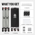 thumbnail image 2 of CROWN SHADES 10x20 Pop Up Canopy Tent Commercial Heavy Duty Tent Outdoor Canopies for Events Parties Weddings White, 2 of 8