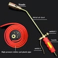 thumbnail image 2 of HIBIBUD Propane Weed Torch Burner Kit,High Output Weed Torches for Outside with Hose for Garden,Snow Melting,Roofing(1.37In Spout,78In Tube), 2 of 9