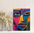 thumbnail image 2 of Abstract Colorful Woman Face Canvas Painting，Suitable for Living Room Office Hotel Cafe Decoration, 2 of 8