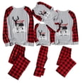 thumbnail image 2 of ITFABS Tenue de Noël Parent-Enfant, Pyjama à Manches Longues Imprimé Élan, 2 of 7