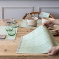 thumbnail image 6 of over&back Set of 4 Hand-Blocked Placemats - Colorful Dining Table Mat - Each Placemat is Unique - 100% Cotton - Machine Washable - Kitchen and Home Decor - Green Leaf, 6 of 10