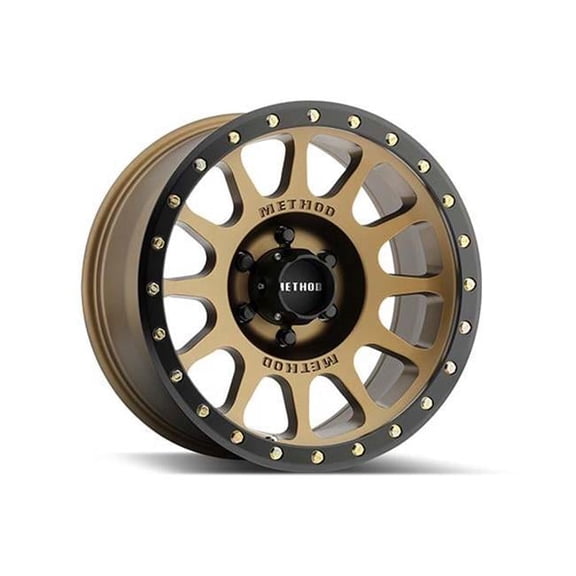 Method Race Wheels 17 x 8.5 in. NV 5 on 5 Bolt Pattern 4.75 in. Back Space - Bronze with Black Lip
