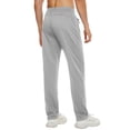thumbnail image 2 of Men's Running Pants Lightweight Joggers Athletic Pants with Zipper Pockets light grey L, 2 of 7