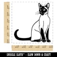 thumbnail image 2 of Smart Siamese Cat Self-Inking Rubber Stamp Ink Stamper - Blue Ink - Large 1-1/2 Inch, 2 of 7