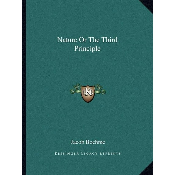 Nature Or The Third Principle (Paperback)