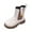 White, variant on LYHaoo Girls Winter Warm Boots Waterproof Side Zipper Ankle Booties Sizes 10 Black(3-4 Years)