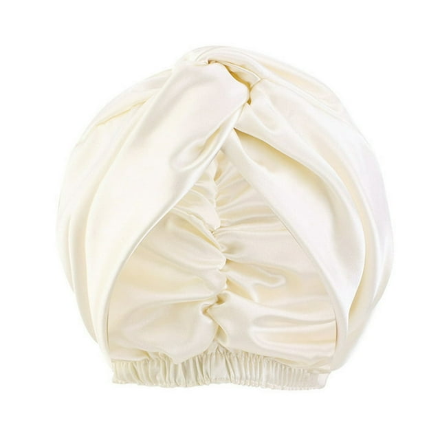 Adjustable Satin Faux Silk Bonnet Front Knot Back Adjustable Buckle Large Long Curly Hair Wrap Elastic Drawstring Beauty Hat
