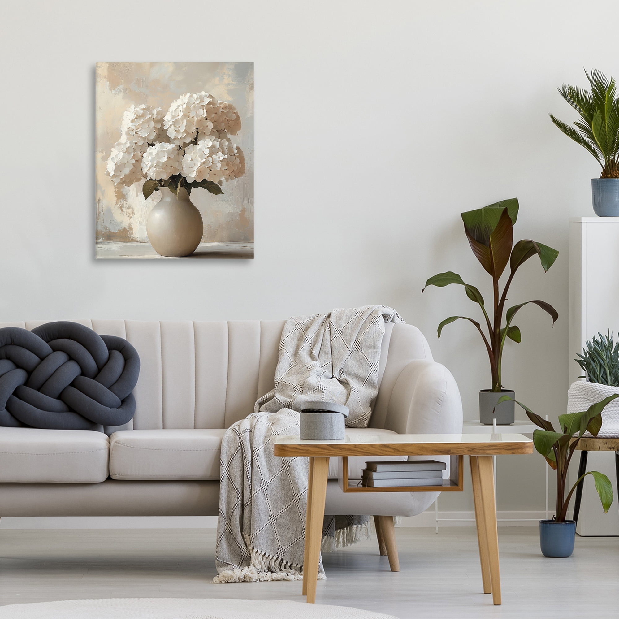 Stupell Industries Vase of Hydrangeas in Bloom Canvas Wall Art, design by LSR Design Studio
