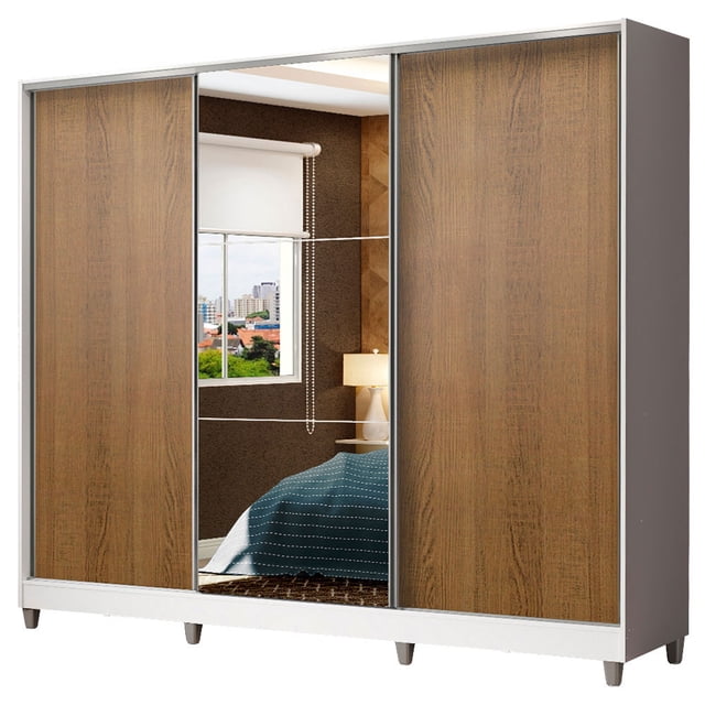 Ropero Closet Madesa 3 Puertas 1 Espejo B/M CP