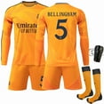 thumbnail image 1 of 2425 Real Madrid Extérieur No. 5 BELLINGHAM orange Uniforme de football à Manches Longues Maillot Classique, 1 of 2