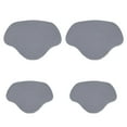thumbnail image 1 of 16 Pieces Microfiber Shoes Heal Repair Patch Professional Self-adhesive Solid Color Sneaker Repairing Plate Tap Accessories Glossy Grey, 1 of 9
