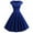 Blue, variant on Idoravan Summer Dresses for Women Clearance Fashion Women Zipper V-Neck Solid Color Full Short-Sleeved Sexy Dress