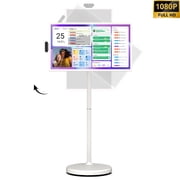 ApoloSign 32 Smart Portable TV (2nd Gen), 1080p FHD Touchscreen Rolling Monitor, Android 16, EDLA-Certified, 16GB RAM, 128GB ROM, 15000mAh Battery, Full Swivel Rotation & Voice Remote