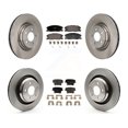 thumbnail image 1 of Transit Auto Front Rear Disc Brake Rotors and Ceramic Pads Kit for Car 2015 Dodge Charger R T Scat Pack with RWD 6.4L with 370mm Diameter Rotor K8T-104597, 1 of 11