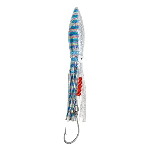 OCEAN CAT Saltwater Squid Trolling Lure for Marlin Tuna Mahi Dolphin Durado Wahoo Trolling Lures Free Mesh Bag Offshore Big Game Lures (Green)
