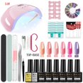 thumbnail image 1 of MOSKANY Juego de uñas profesional Kit de gel de uñas con lámpara de uñas UV de 120W / 54W y taladro de uñas para todo el juego de manicura de esmalte de uñas de gel de secado zhangmengya LED, 1 of 2
