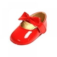 thumbnail image 5 of Magazine Baby Girl Bowknot Anti-Slip Casual Toddler Soft Soled Princess Walking Shoes, 5 of 5