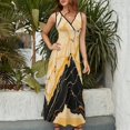 thumbnail image 2 of Vestido De Noche De Lujo Sin Mangas Para Mujer, Marble Vestido De Fiesta, 2 of 5