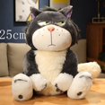 thumbnail image 3 of Peluche de gato Lucifer de alta calidad, relleno suave, animal sentado, muñeca, decoración de cama, mochila colgante, juguete para niños, regalo de cumpleaños, 3 of 5