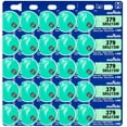 thumbnail image 1 of Murata 379 SR521SW Battery 1.55V Silver Oxide Watch Button Cell (25 Batteries), 1 of 5