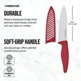 thumbnail image 5 of Farberware Professional 6-inch Ceramic Kitchen Chef Knife in Red, 5 of 14