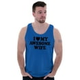 thumbnail image 4 of I Love My Awesome Wife Cute Husband Mens Big & Tall Graphic Tank Top Brisco Brands 2X, 4 of 5