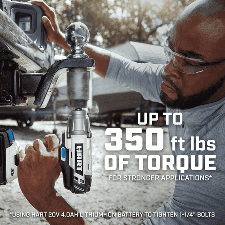 HART 20-VOLT 1/2-INCH BATTERY-POWERED IMPACT WRENCH (BATTERY NOT INCLUDED)