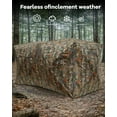 thumbnail image 6 of Towallmark Hunting Blind, Pop Up Ground Blinds for 4-6 People, 116" 58" 66" H with 270° See Through Windows and Silent Magnetic Door, Lightweight for Outdoor Hunting, 6 of 7