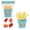 Blue, variant on Party Favors for Student Kids Party Favors Party Favors Kids Small Plastic Container 4 Inch Blue Pretend Play French Fries Toys Interactive Tabletop Game Prop Small Party Favors