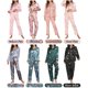 thumbnail image 3 of Conjunto de pijamas para mujer, manga larga, satén suave, cuello con muescas, botones, pijamas, Abanopi  Pijamas Mujer, 3 of 7