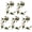 Green 1, variant on 5 Pcs Cherry Blossom Patches Iron On, Can be Freely Cut, with Transparent Lines, Appliques DIY Trim for Jeans Garment Jacket Backpack Decoration