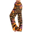 thumbnail image 2 of LHVUOA Womens Halloween Comfy Pajama Pants Fashion Halloween Printed Sleepwear Pant Casual Elastic Waist Pajama Pants, 2 of 7