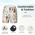 thumbnail image 3 of Balery Happy Easter1 Bañador para hombre, shorts de playa de secado rápido con entrepierna y forro de compresión-XX-Large, 3 of 6