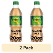 (2 pack) Seagram's Ginger Ale Soda Pop Bottle, 20 fl oz