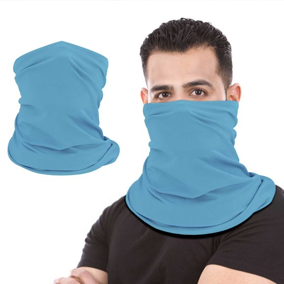 hengsof Men's Summer UV Protection Cooling Neck Gaiter Face Clothing Neck Gaiter Mask Scarf Sunscreen Breathable Bandana