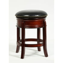 Boraam Hamilton 24 Inch Backless Swivel Counter Stool in Brandy Finish