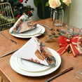 thumbnail image 3 of Napkin Satin Napkin 20*20 Inchx1 Kitchen Towel Dinner Plate Towel Decorative Towel Napkin Tea Towel Suitable For Kitchen Table Cartoon Christmas Puppy, 3 of 8