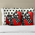 thumbnail image 6 of Valentines Day Throw Pillow Covers 18x18 Inch Set of 2 - Red Berry Pine Branches Basket Farmhouse Decorative Pillowcase Cushion Cover for Home Wedding Party Anniversary Decor, 6 of 6