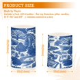 thumbnail image 6 of Yayeee Flameless Candles with Remote Flickering Battery Operated Multi Color Changing, Blue Garden Pattern, 6 of 7