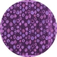 thumbnail image 1 of Ahgly Company Indoor Round Abstract Purple Modern Area Rugs, 8' Round, 1 of 4