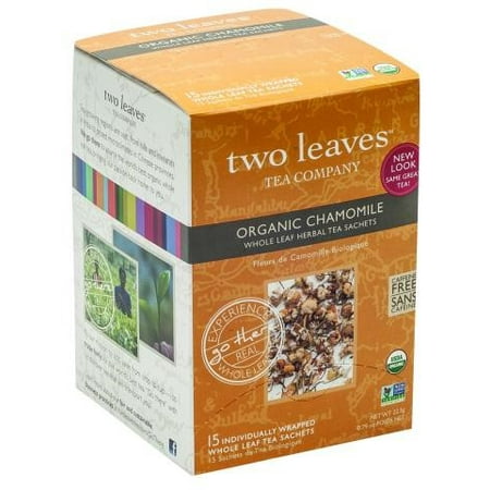 Two Leaves and a Bud feuilles entières Tisane Sachets Camomille Bio - 15 CT