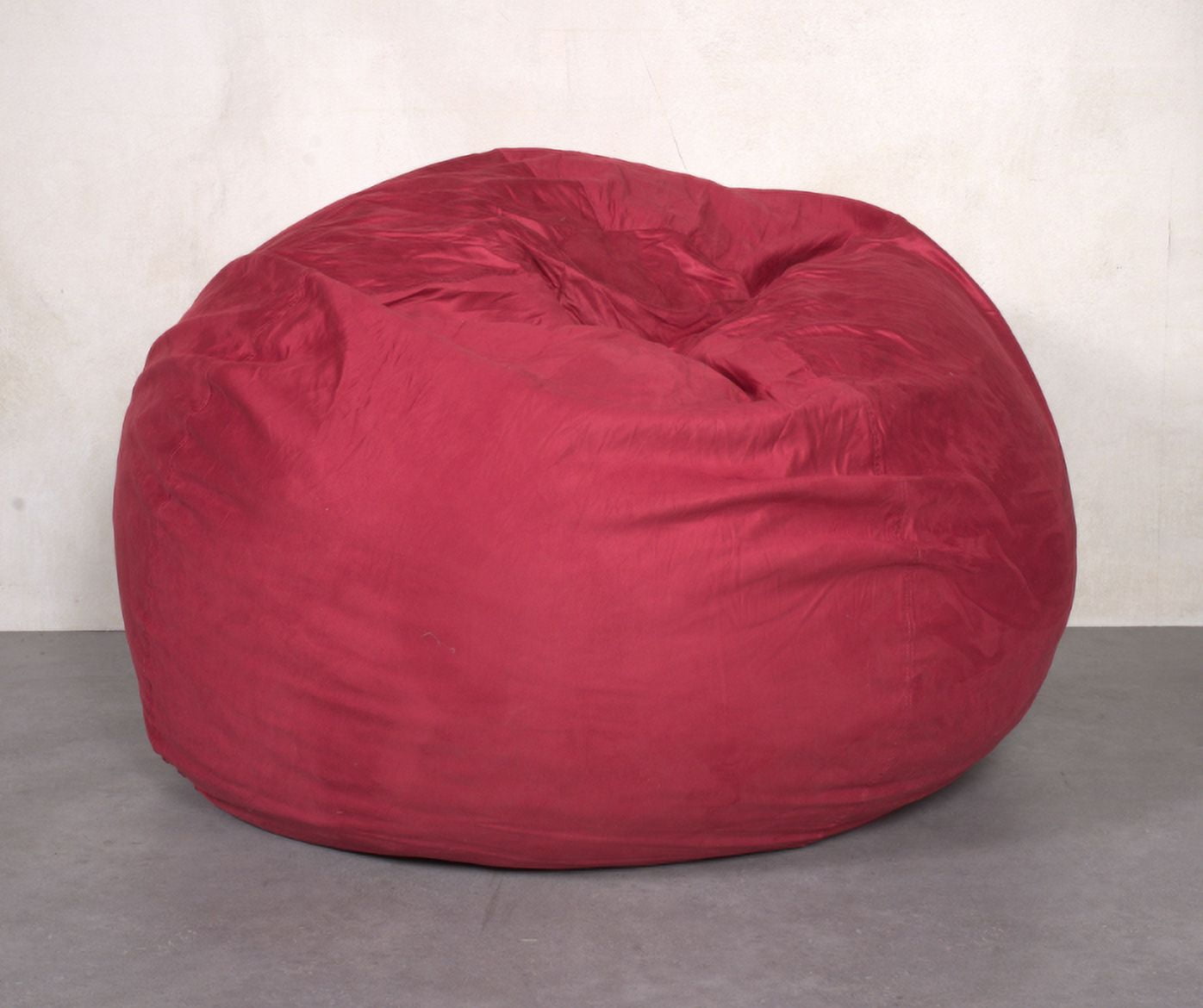 Mintazer 5ft Bean Bag Chair, Plush Bean Bag with Washable Cover & High-Density Foam Filled for Kids Adults Bedroom Living Room, Red