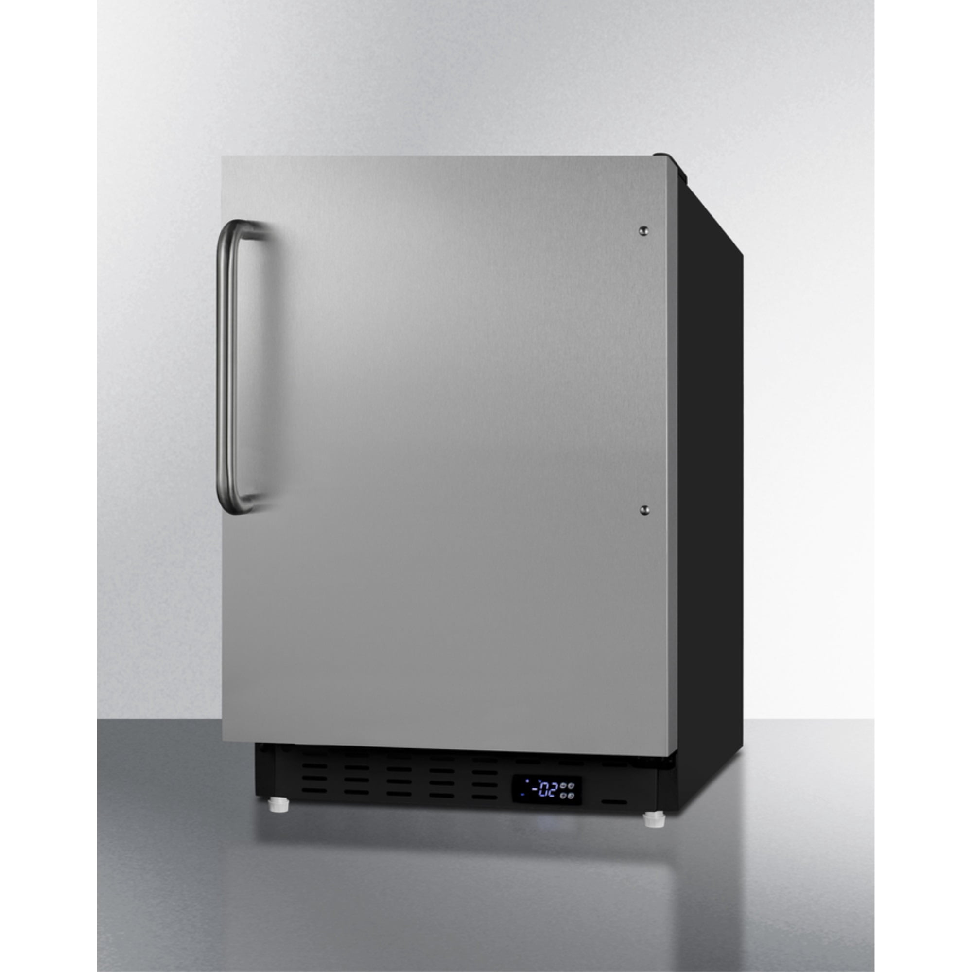ADA compliant built-in or freestanding 20" wide manual defrost all-freezer for residential use