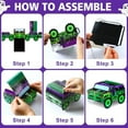 thumbnail image 3 of 24 Pcs Monster Truck Party Decorations Food Boxes Race Car Birthday Supplies Green and Purple Trucks Box Tray Table Centerpiece for Boys Girls Car Favors$$Home Decor, Kitchen, & Other, 3 of 6