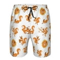 thumbnail image 4 of Naloa Squirrel Playing Men's Beach Shorts, Surfing shorts, Swim trunks, Quick Dry Swim Trunks for Surfing Beach Fun - Medium, 4 of 9